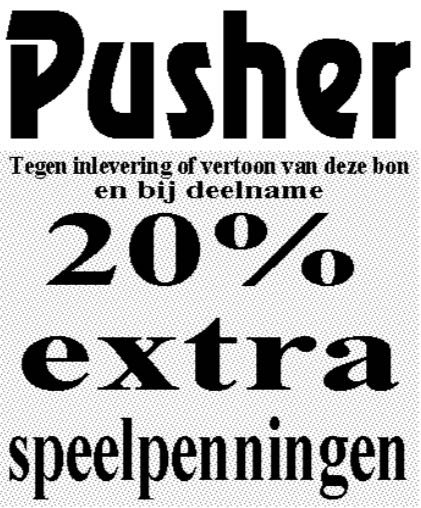 Kortingsbon Pusher van Griensven
